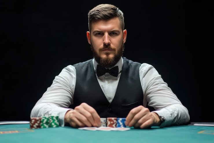 kompe BandarQ game lobby showing multiple tables with stake levels and player counts